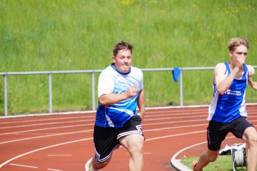 Paul Bodon beim 100m Lauf